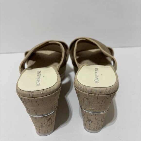 Donald J Pliner Women’s Dani-Le Natural Wedge Sandals, Size 10 M - Picture 4 of 6